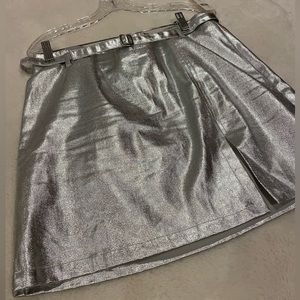 Maeve Metallic Mini Skirt